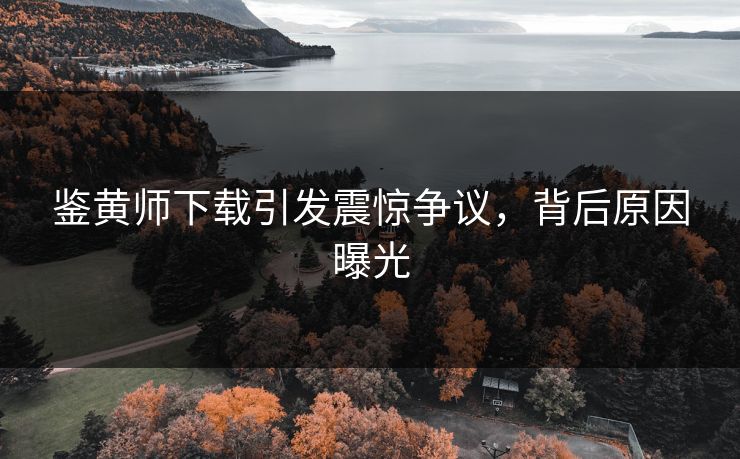 鉴黄师下载引发震惊争议，背后原因曝光